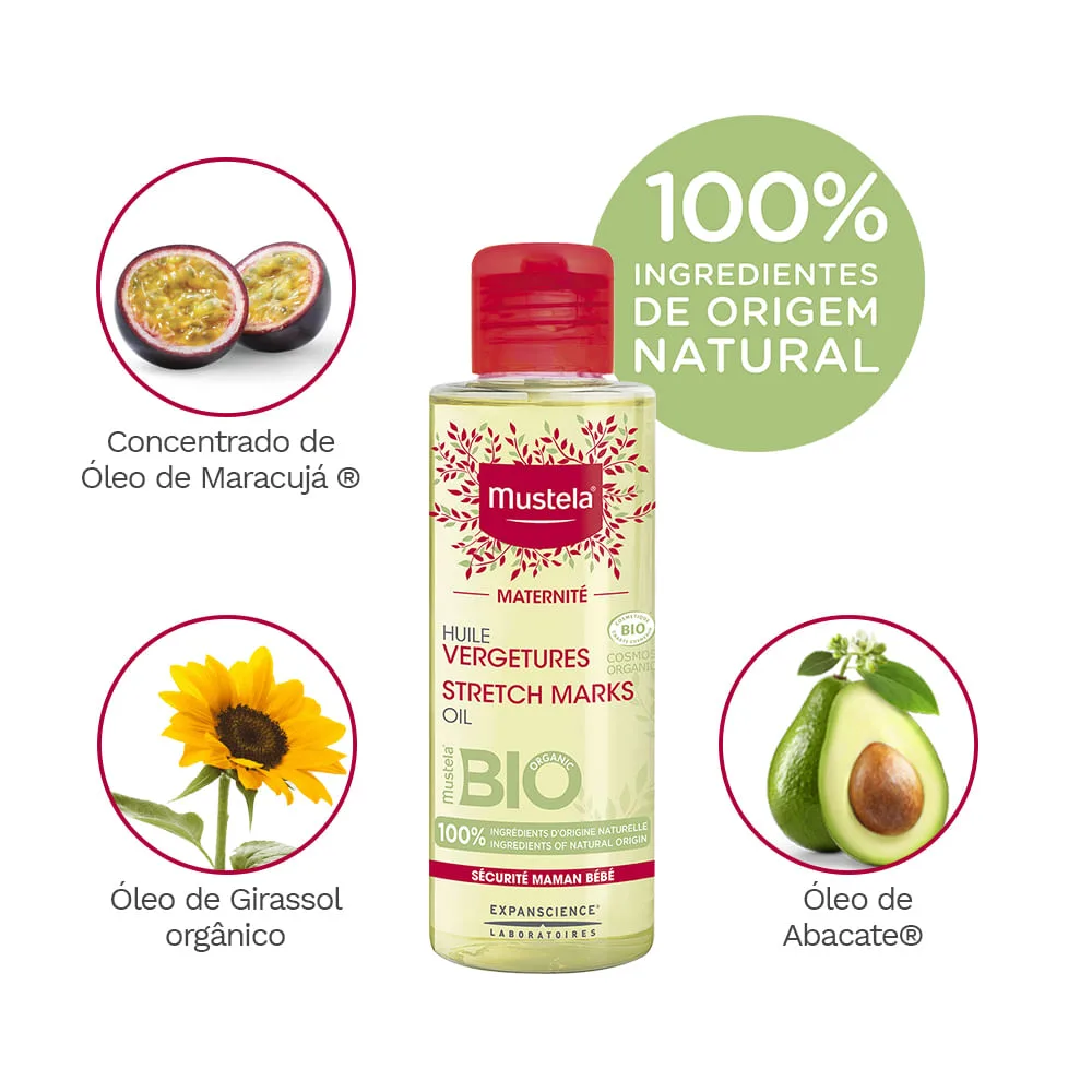 Óleo Corporal Mustela Maternité Para Estrias 105ml