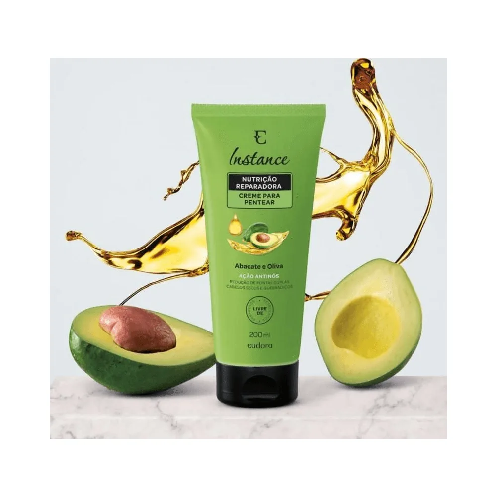 Creme De Pentear Eudora Instance Abacate E Oliva 200ml