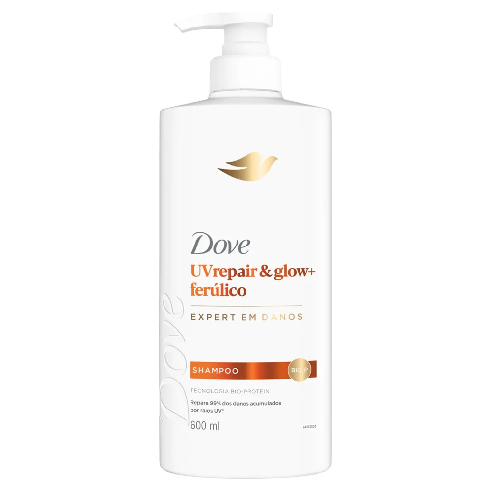 Shampoo Dove Uv Repair Glow + Ferúlico 600ml