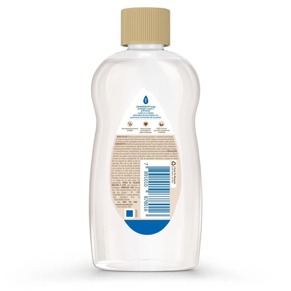 Óleo de Amêndoas Johnson's Baby Infantil 200ml