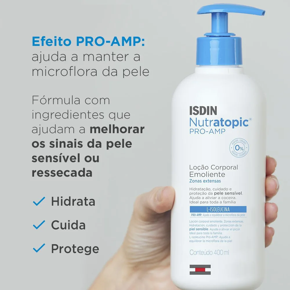 Loção Corporal ISDIN Nutratopic Pro-AMP Pele Atópica 400ml