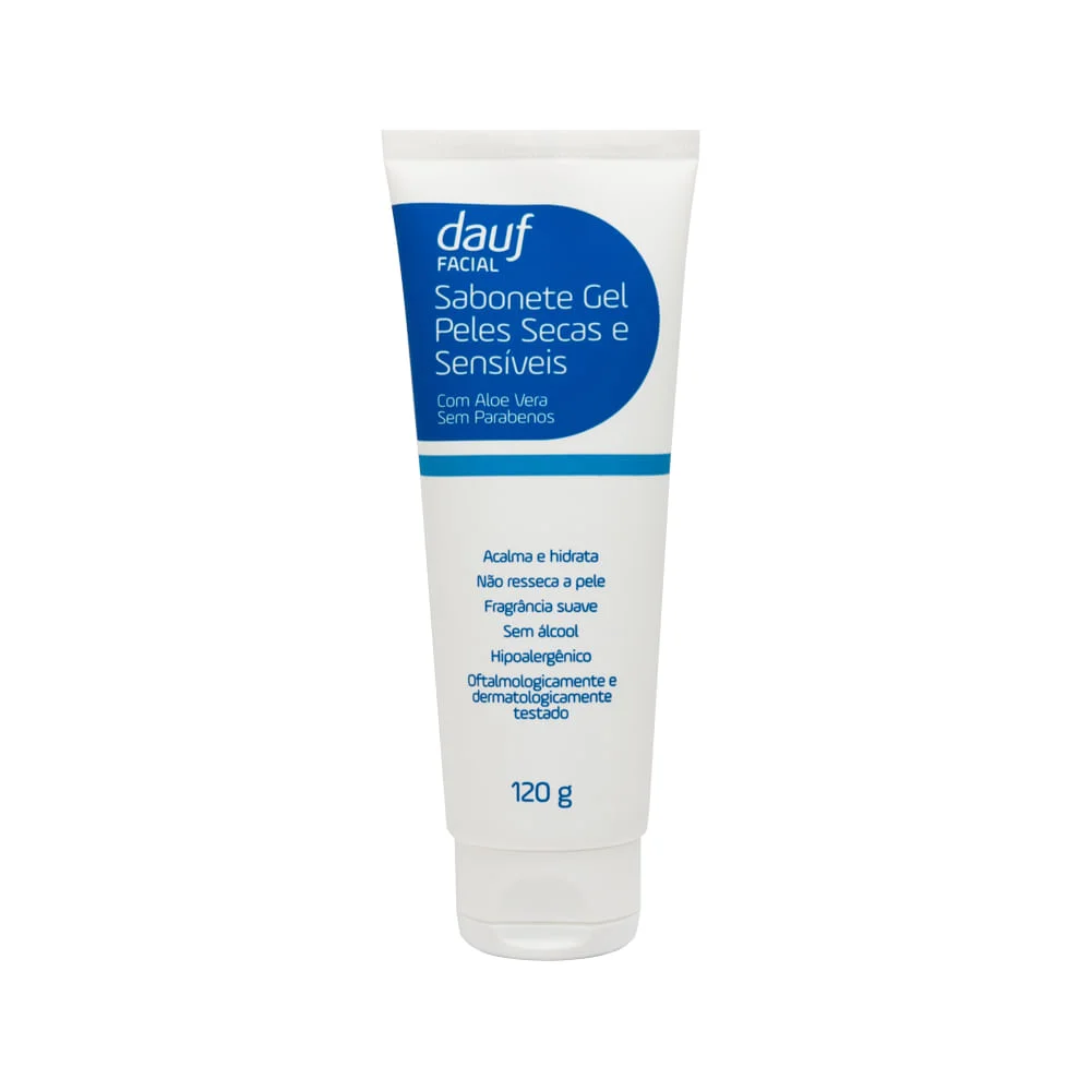Sabonete Dauf Facial Gel Peles Secas E Sensiveis 120g
