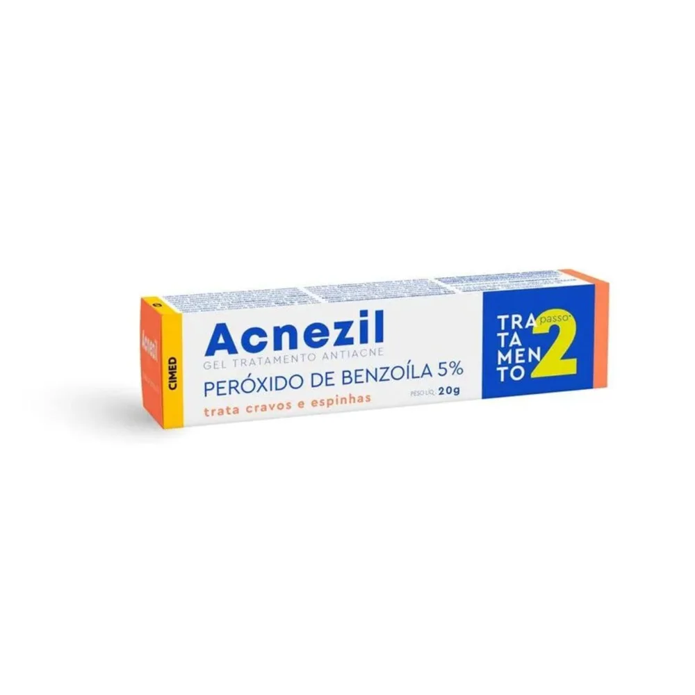 Gel Tratamento Acnezil Antiacne com Peróxido Benzoila 20G