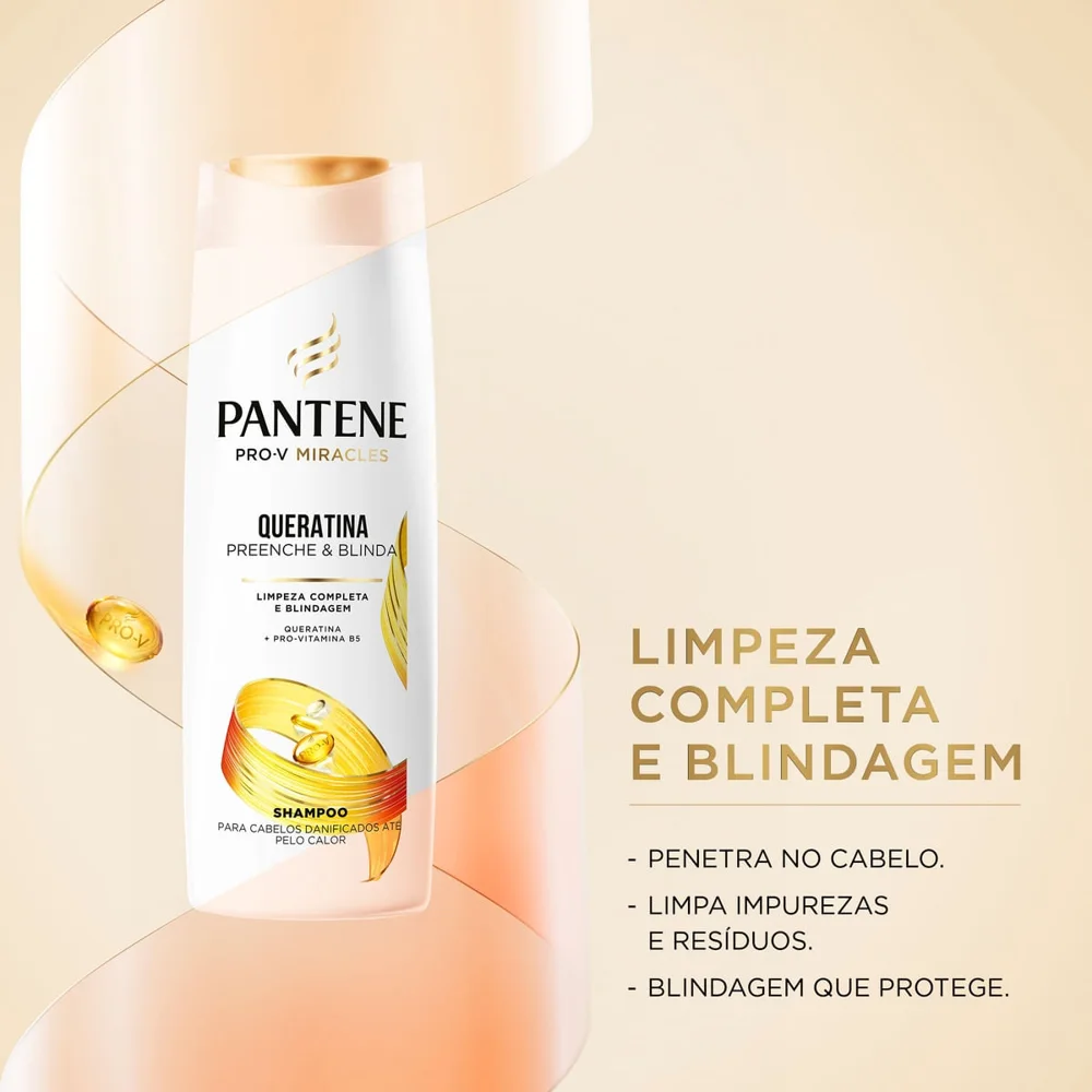 Shampoo Pantene Pro-V Miracles Queratina Preenche & Blinda 300ml