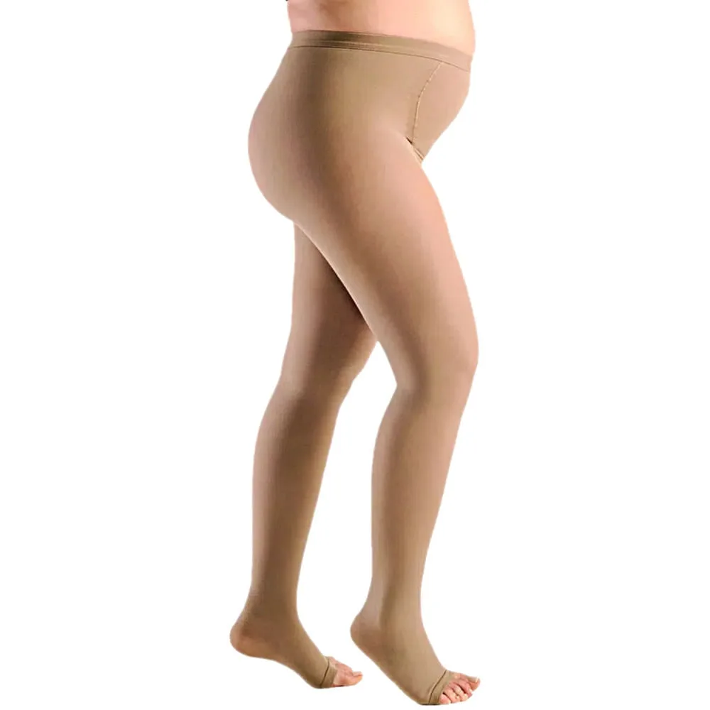 Meia-Calça Sigvaris Materna 30-40mmHg Aberta Bege - Tamanho M2