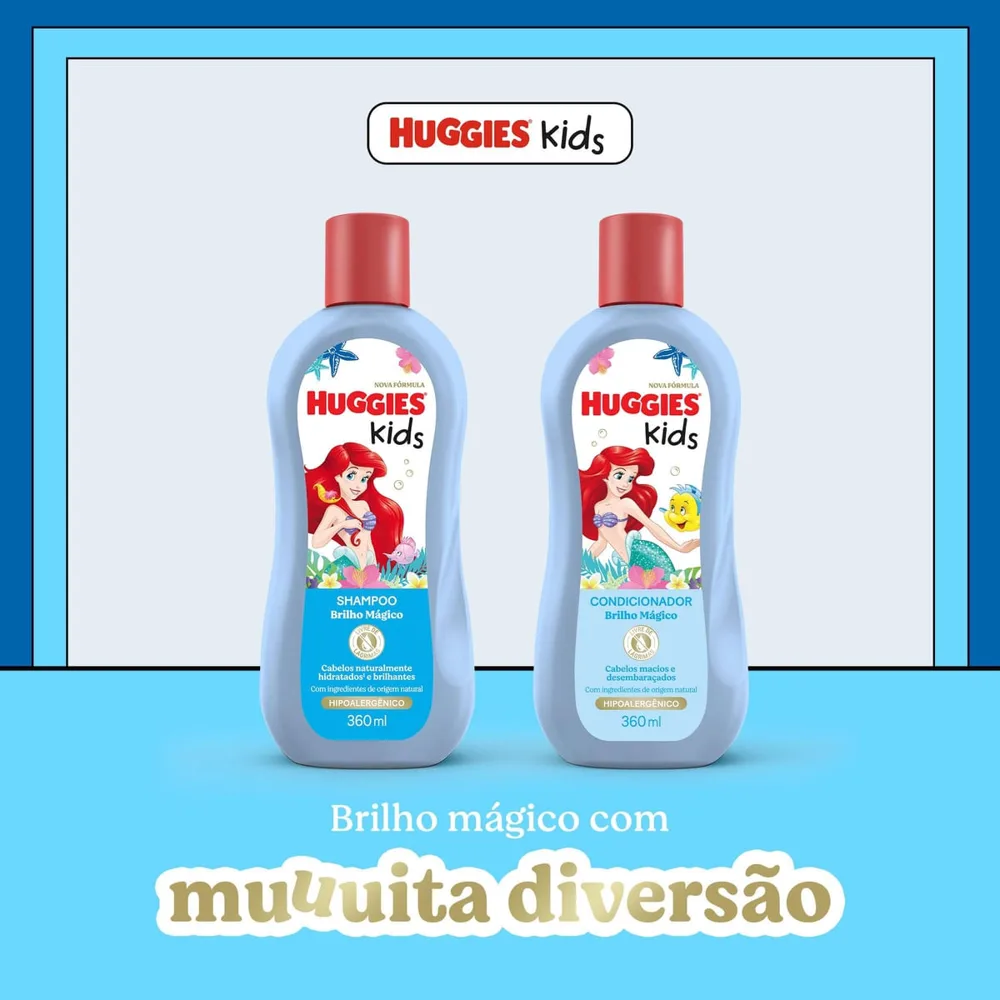 Condicionador Infantil Huggies Kids Brilho Mágico 360ml
