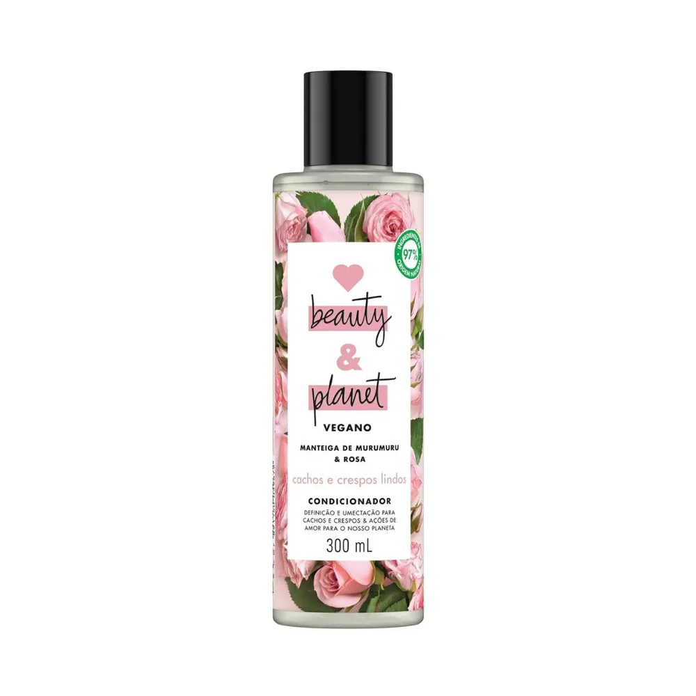 Condicionador Love Beauty & Planet Cachos e Crespos Lindos Vegano 300ml