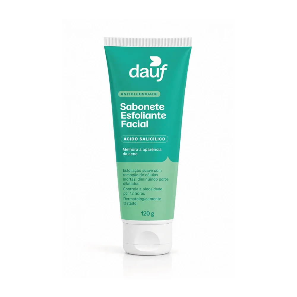 Sabonete Esfoliante Facial Dauf Antioleosidade 120g