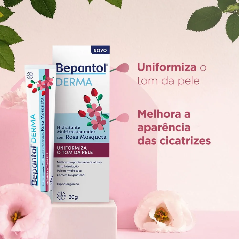 Creme Facial Bepanto Derma Multirrestaurador com Rosa Mosqueta 20g