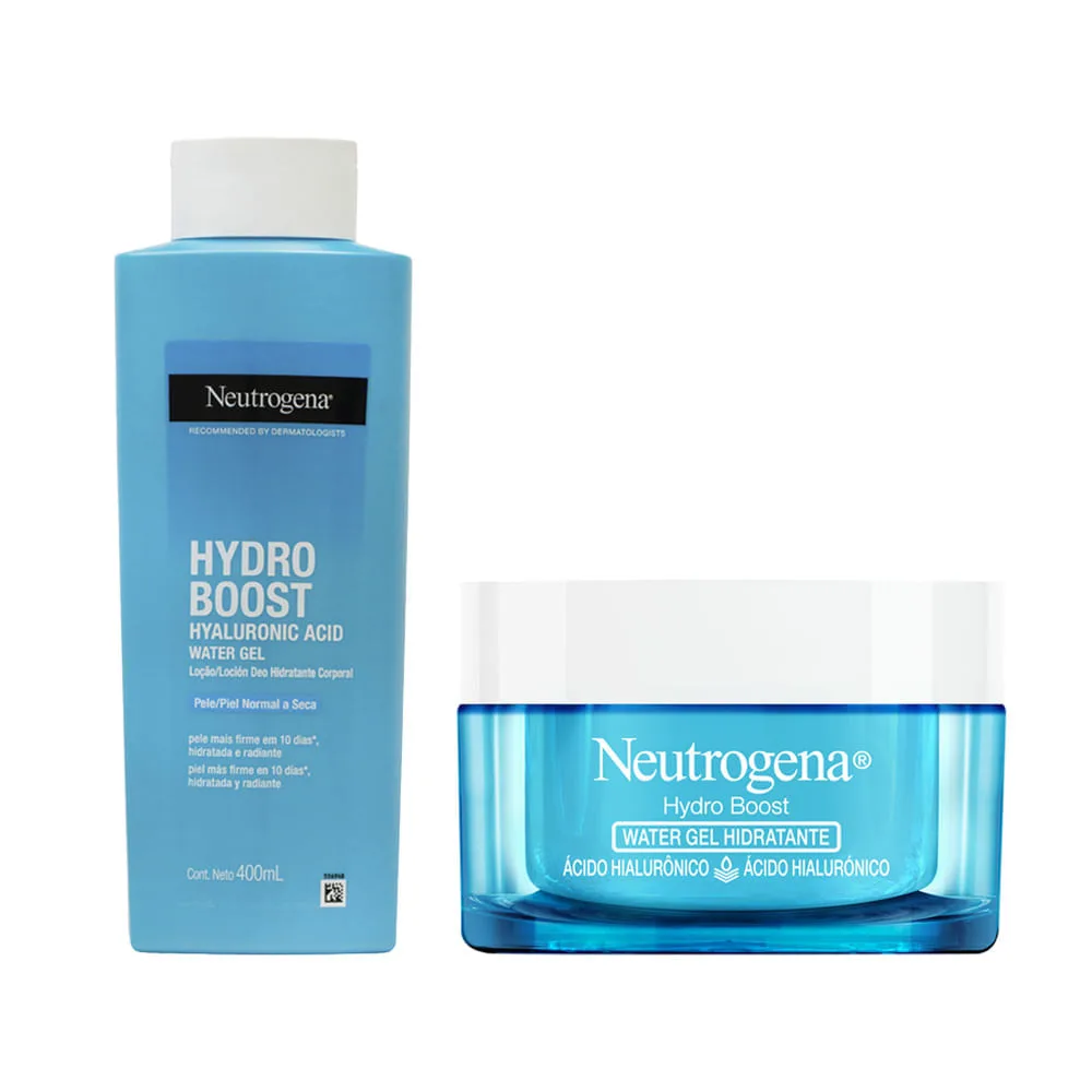 Kit Neutrogena Hydro Boost - Hidratante Facial 50g + Gel Hidratante Corporal 400ml