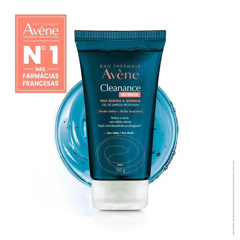 Gel de Limpeza Facial Avène Cleanance Intense Pele Oleosa e Acneica 150g