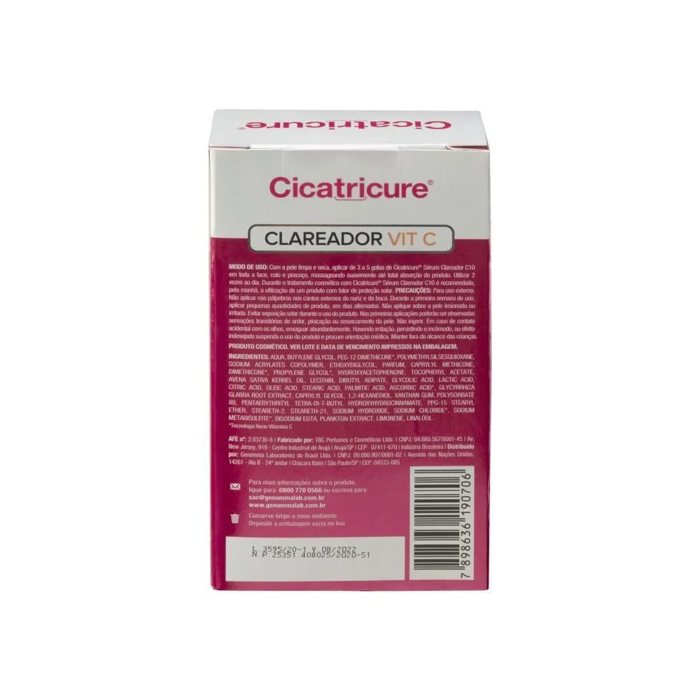 Sérum Facial Cicatricure Clareador com 10% de Vitamina C 30ml