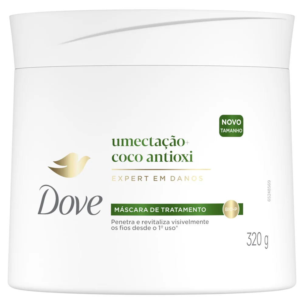 Máscara De Tratamento Capilar Dove Umectação + Coco Antioxi 320g