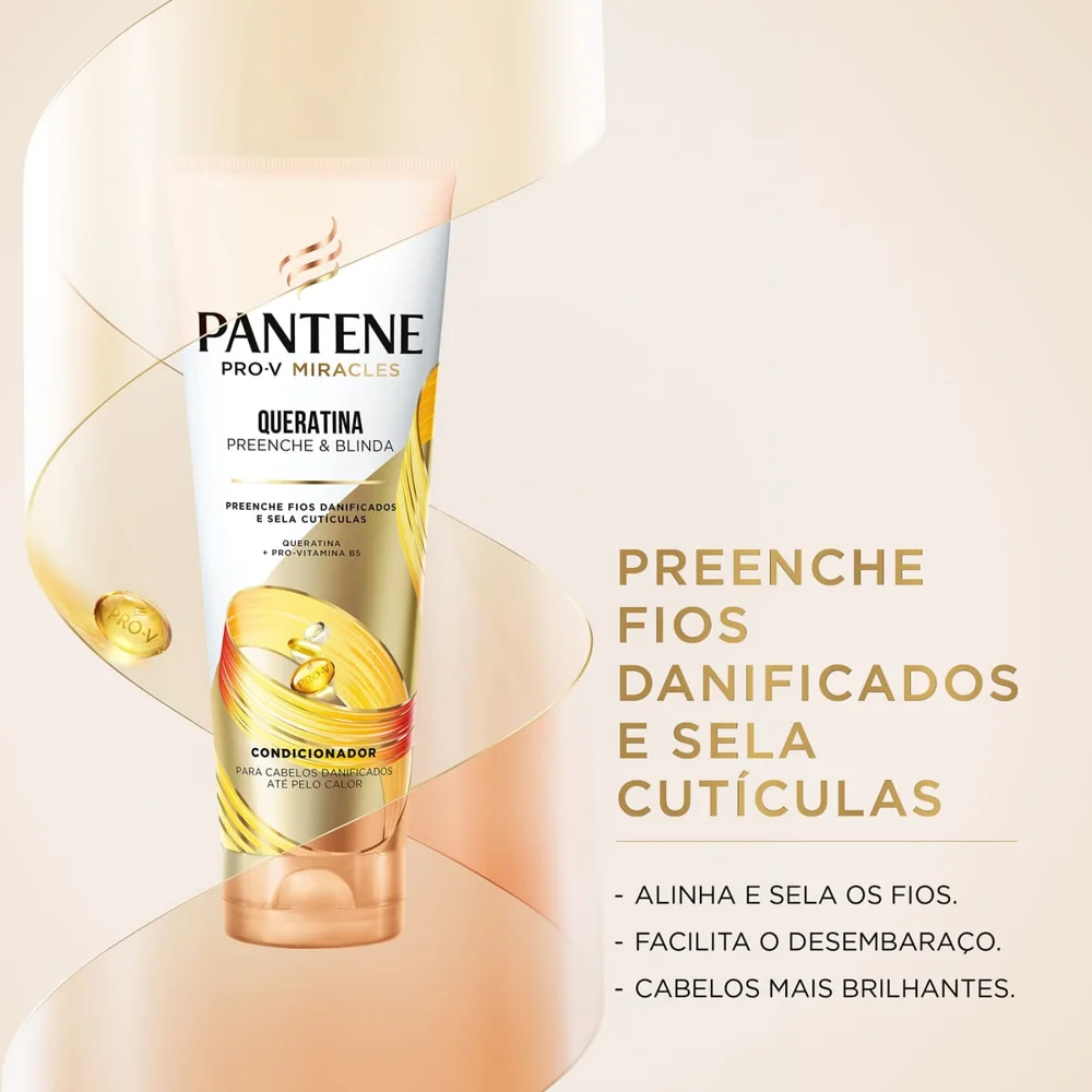 Condicionador Pantene Pro-V Miracles Queratina Preenche & Blinda 150ml