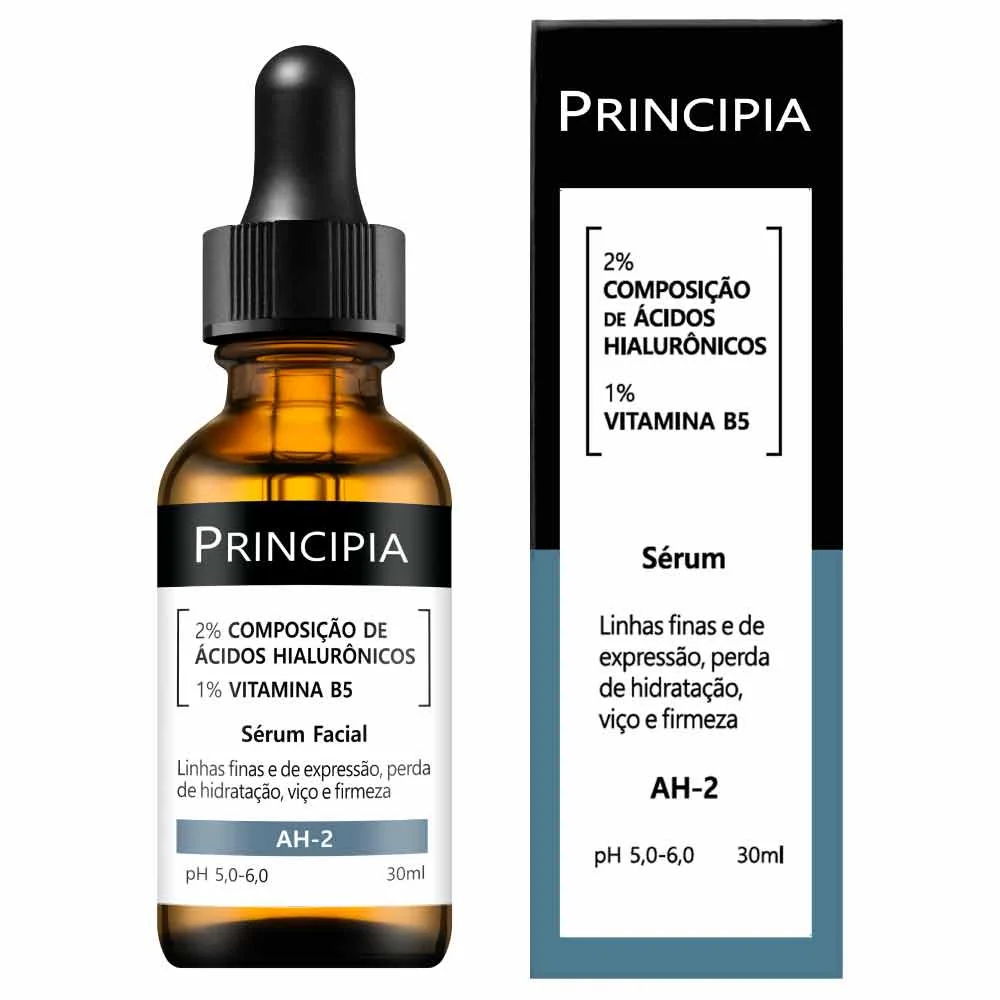 Sérum Facial Principia com Ácidos Hialurônicos 2% e Vitamina B5 1% 30ml