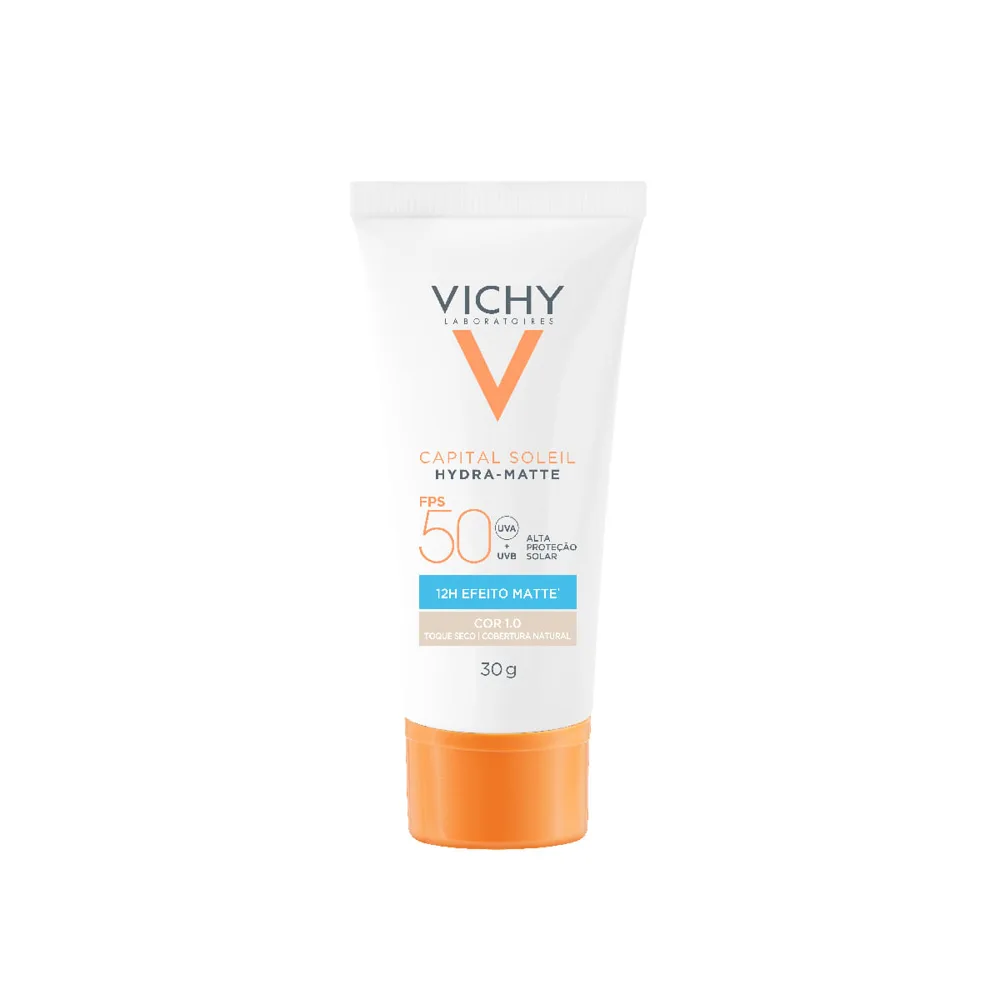 Protetor Solar Facial Vichy Capital Soleil Hydra-Matte FPS50 Cor 1.0 30g