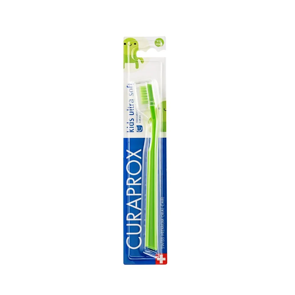 Escova Dental Infantil Curaprox Kids Cerdas Ultrasoft 4 a 12 anos 1 Unidade – Cores Sortidas