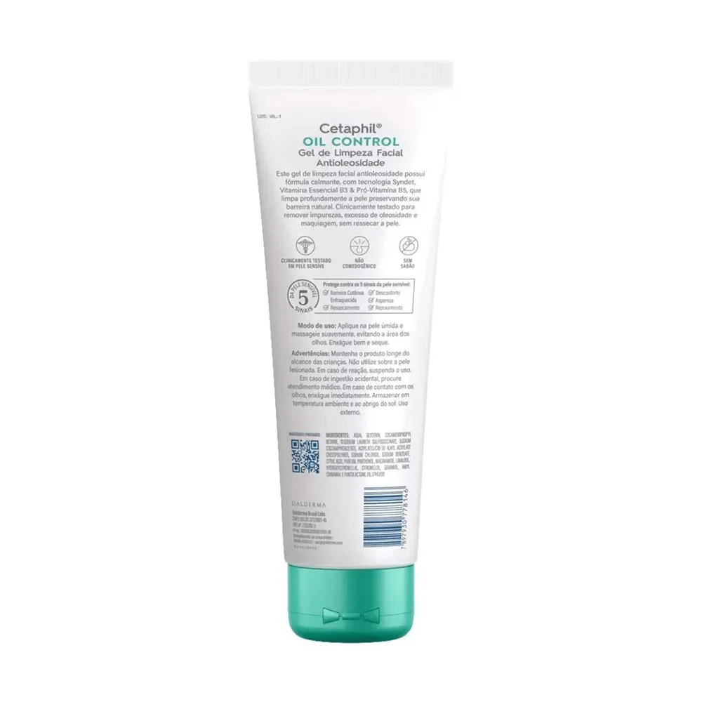 Gel de Limpeza Facial Cetaphil Oil Control Antioleosidade 250ml