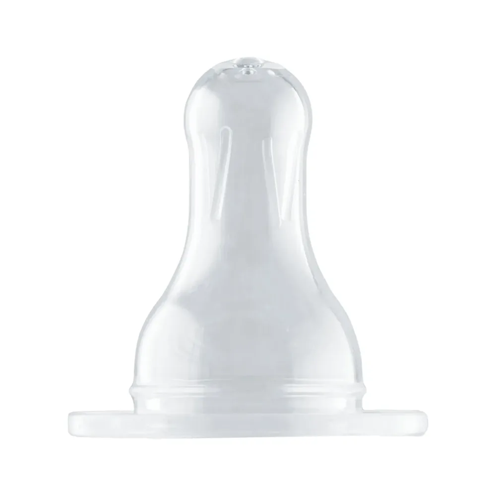 Bico para Mamadeira Kuka Universal Fluxo Médio Sistema Antiar Silicone Sem BPA 2 Unidades