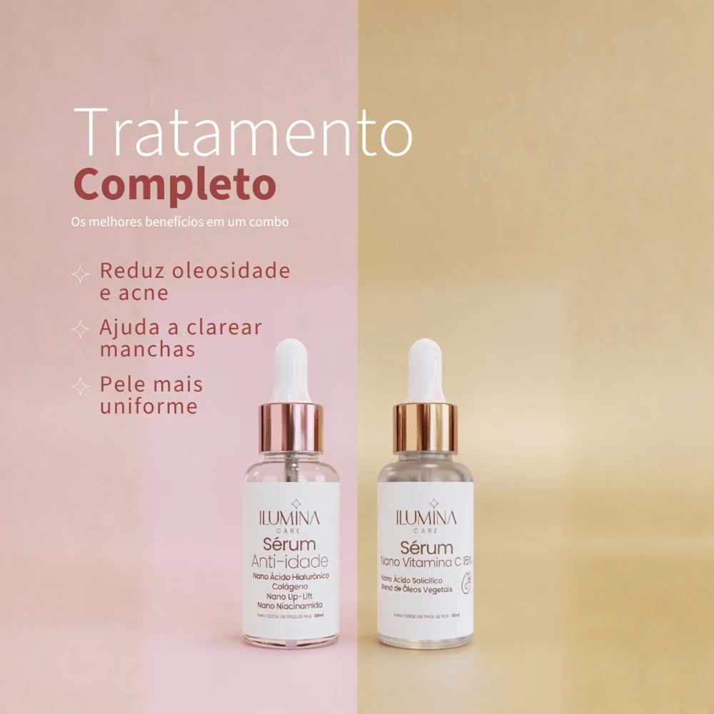 Kit Sérum Anti-idade + Sérum Vitamina C 15%