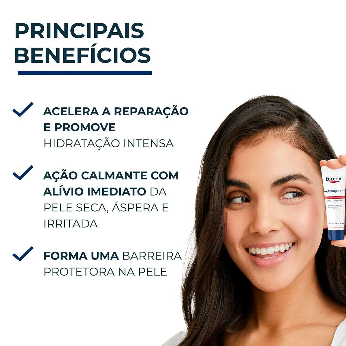 Kit Pomada Reparadora Intensiva Eucerin Aquaphor DuoPack com 2 Unidades