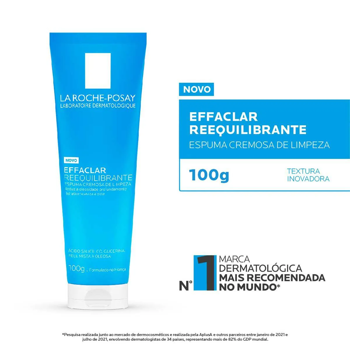 La Roche-Posay Effaclar Reequilibrante Espuma de Limpeza 100g