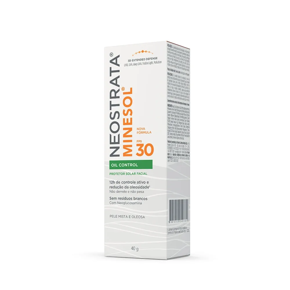 Protetor Solar Facial Neostrata Minesol Oil Control FPS30 Toque Seco 40g