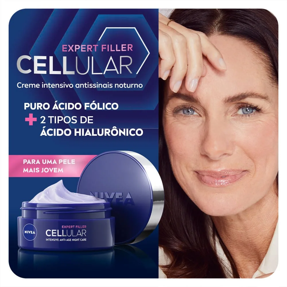 Creme Facial Nivea Cellular Expert Filler Antissinais Noturno 51g