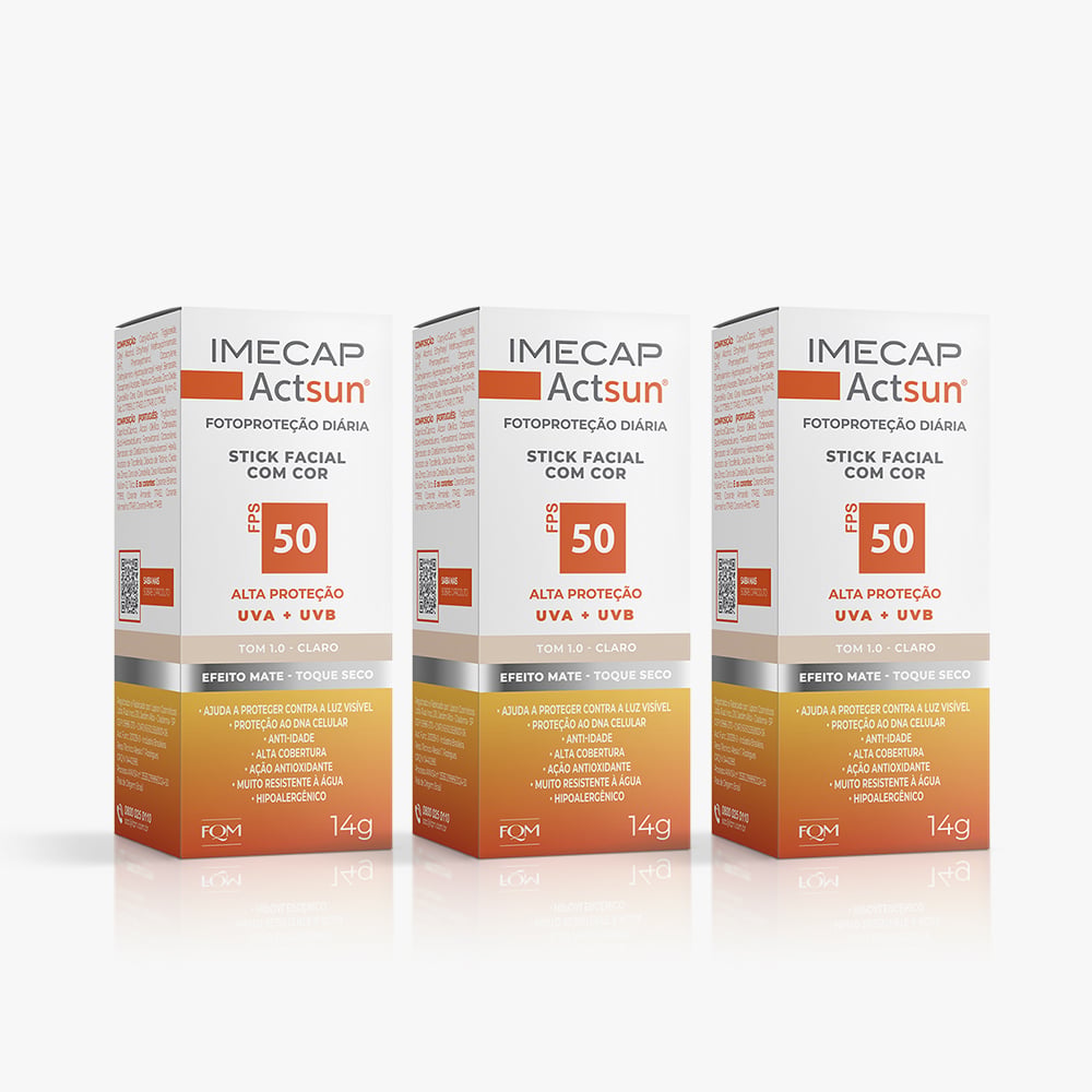 Kit Actsun Bastão Claro 3 Un