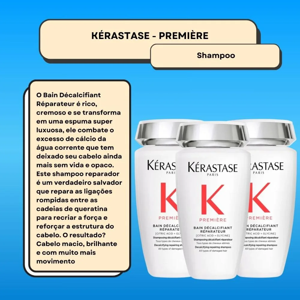 Kérastase Première Bain Décalcifiant Kit 3 Shampoo 250ml
