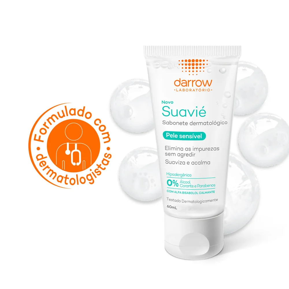 Sabonete Líquido Facial Darrow Suavié Pele Sensível 60ml