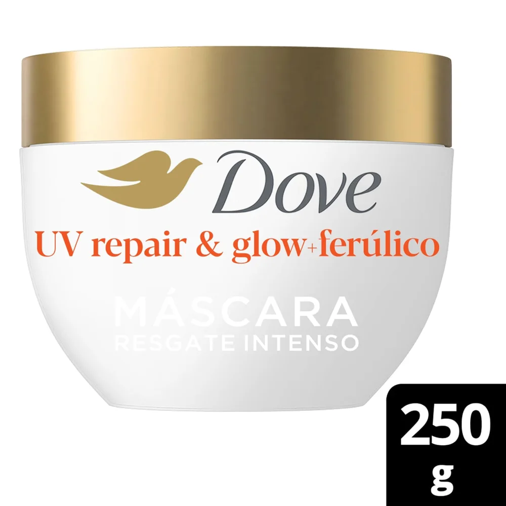 Máscara De Resgate Intenso Dove 10 Em 1 10% Sérum Ferúlico Uv Repair Glow + Ferúlico 250g