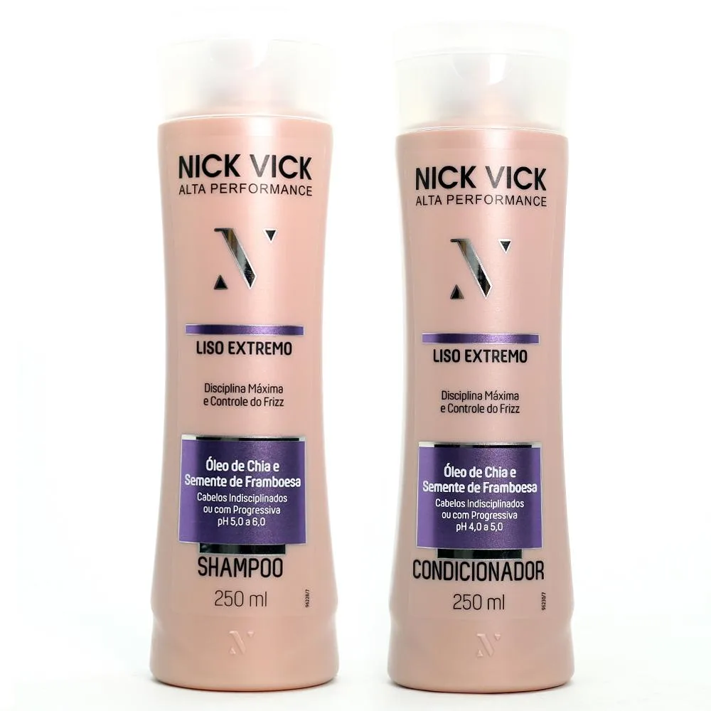 Kit Nick Vick Liso Extremo - Shampoo - Condicionador