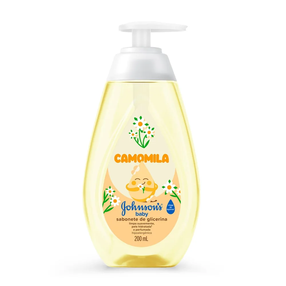 Sabonete Líquido Infantil Johnson's Baby Glicerina Camomila 200ml