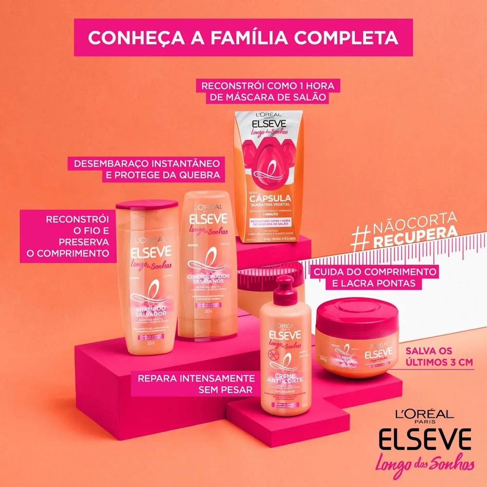 Condicionador Elseve Longo dos Sonhos Desata Nós 200ml