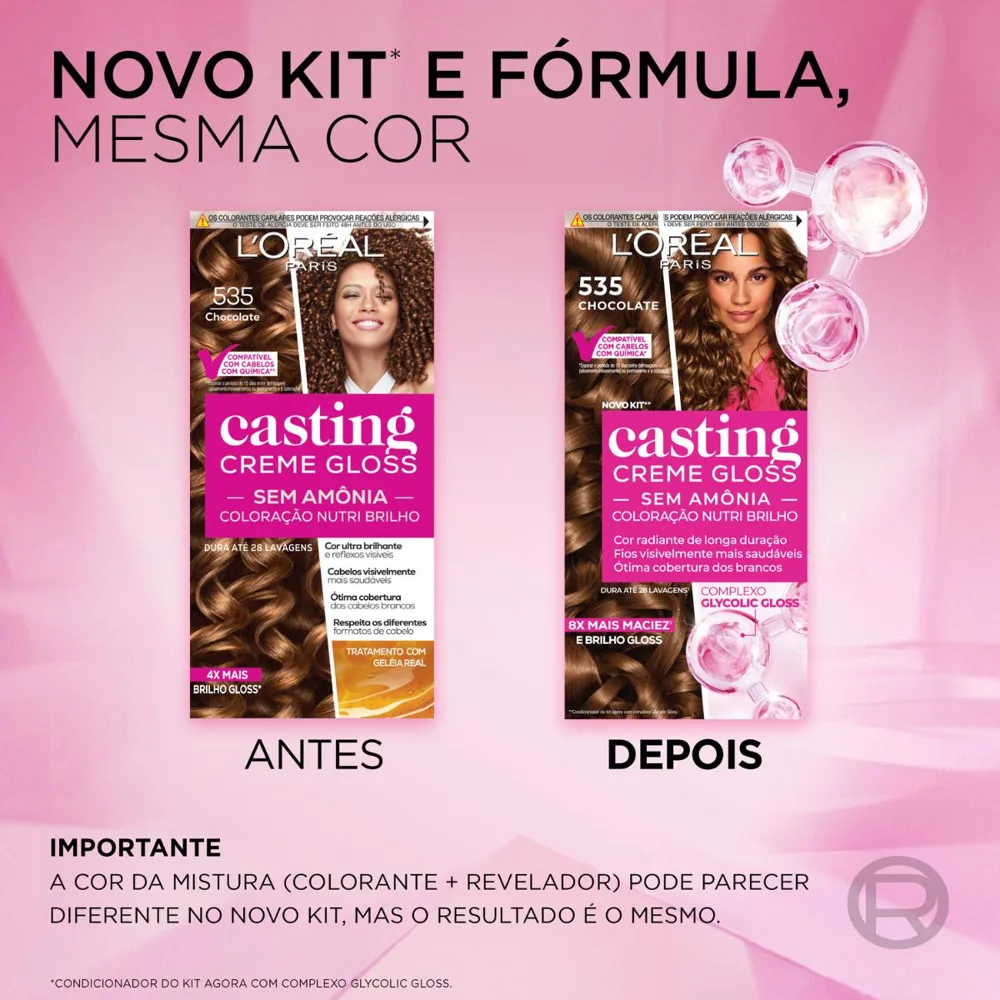Coloração Casting Creme Gloss 535 Chocolate