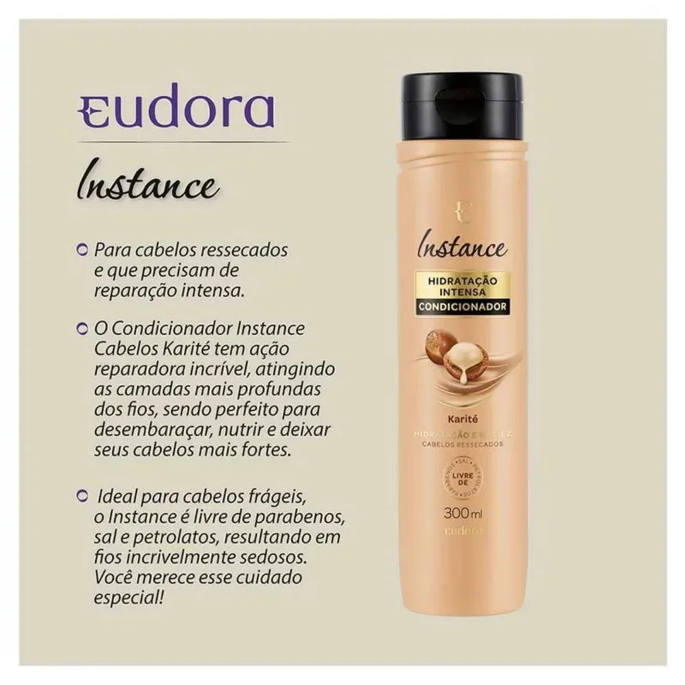 Condicionador Eudora Instance Karite 300ml