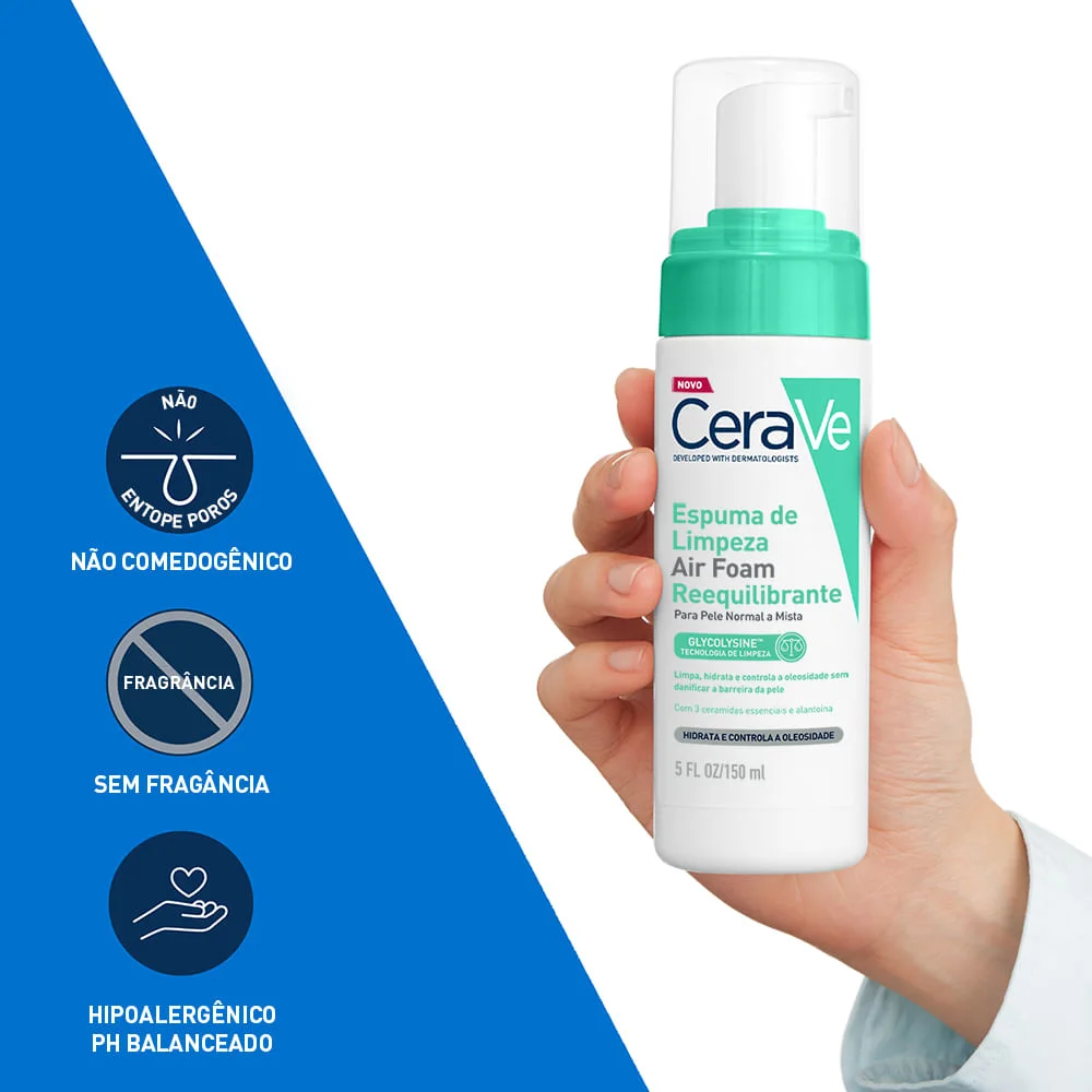 Espuma De Limpeza Reequilibrante Cerave 150ml