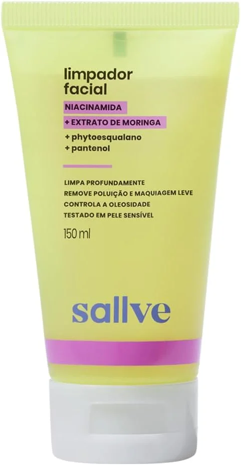 Gel de Limpeza Facial Sallve com Niacinamida 150ml
