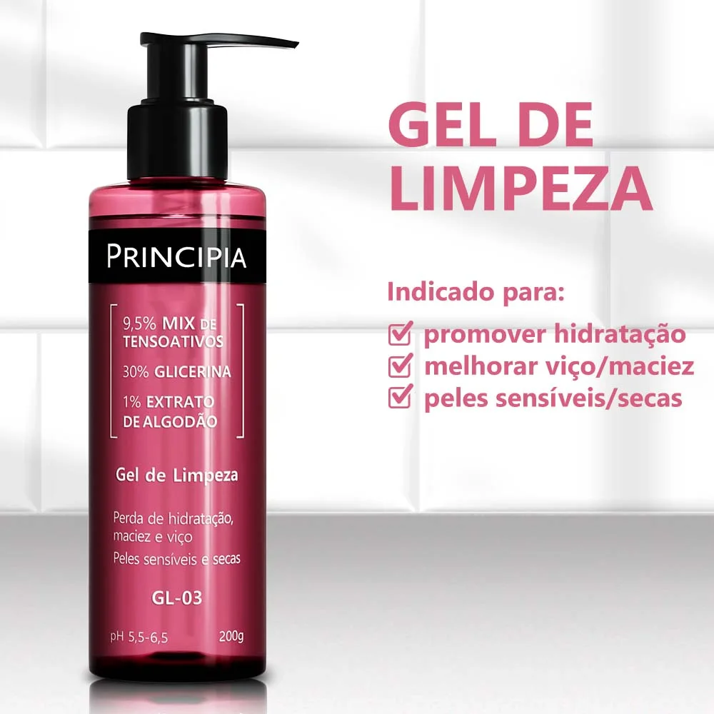 Gel De Limpeza Principia peles Sensiveis E Secas Gl-03 200ml