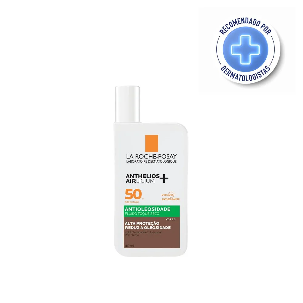Protetor Solar Facial La Roche-Posay Anthelios Airlicium+ FPS50 Cor 6.0 40ml