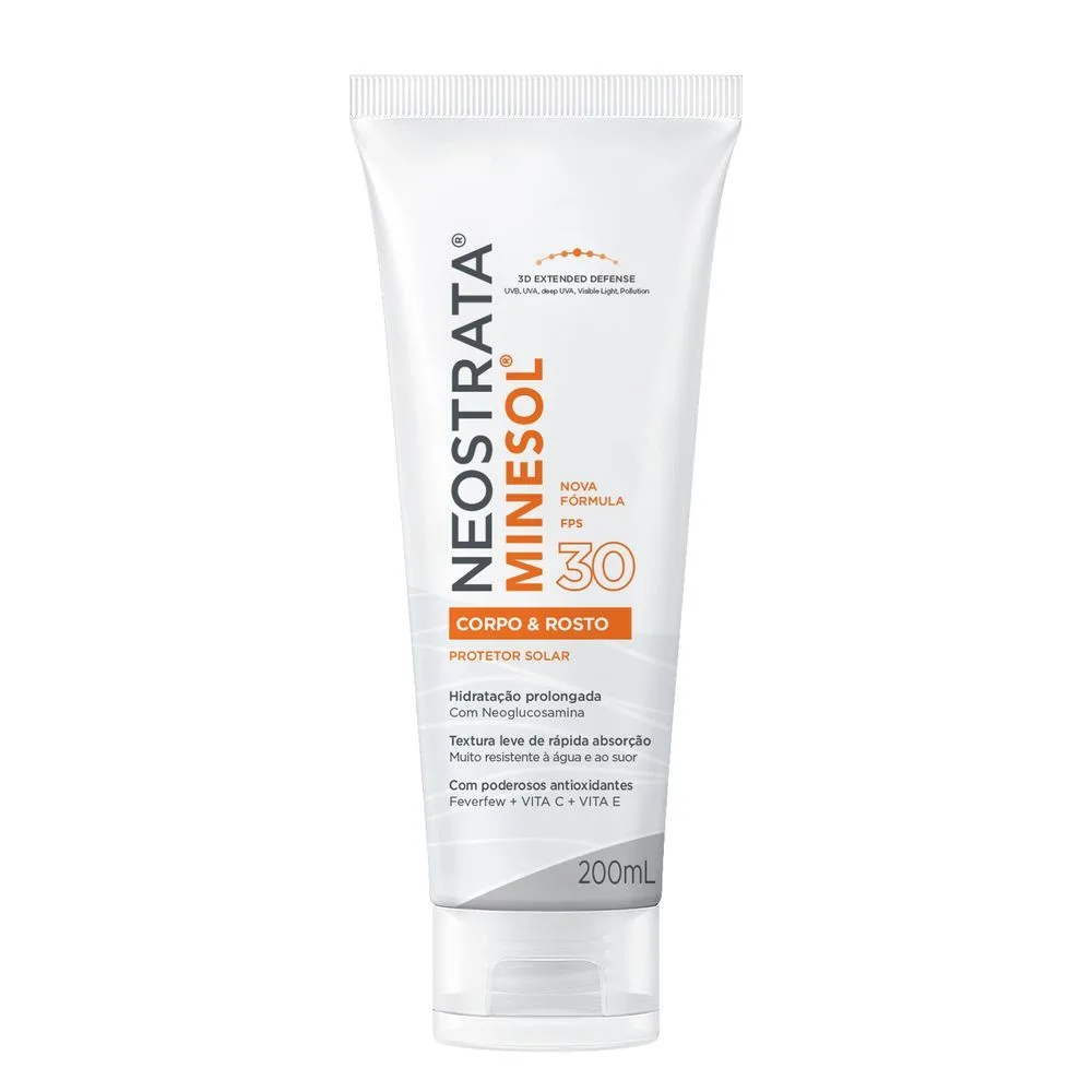 Protetor Solar NeoStrata Minesol Rosto e Corpo FPS30 200ml