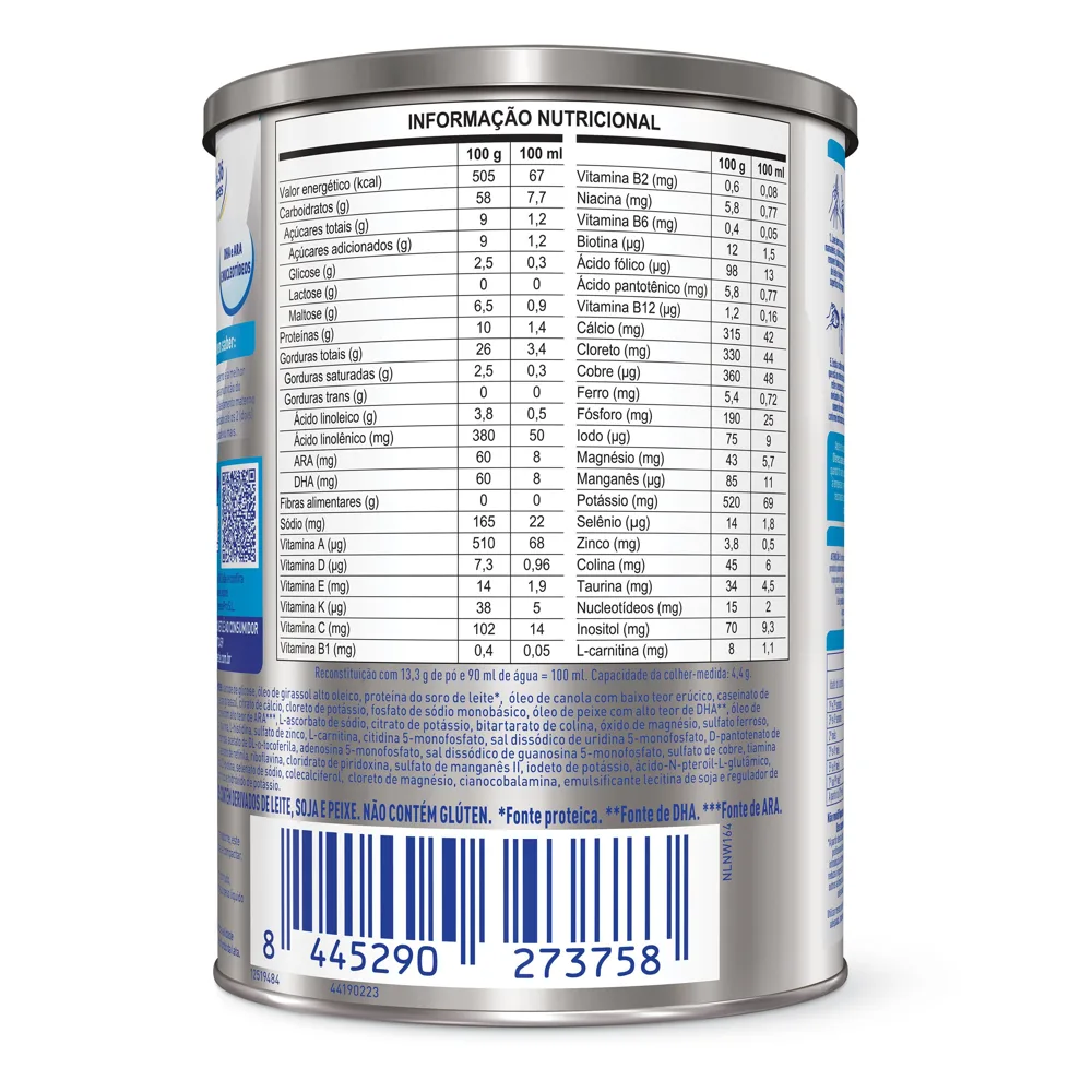 Nan Science Pro S.L. Fórmula Infantil Sem Lactose 0 a 36 meses 400g