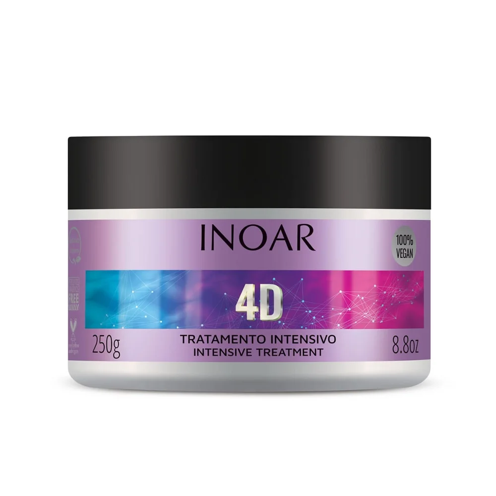 Máscara Capilar Inoar 4D Beleza em 4 Dimensões 250g