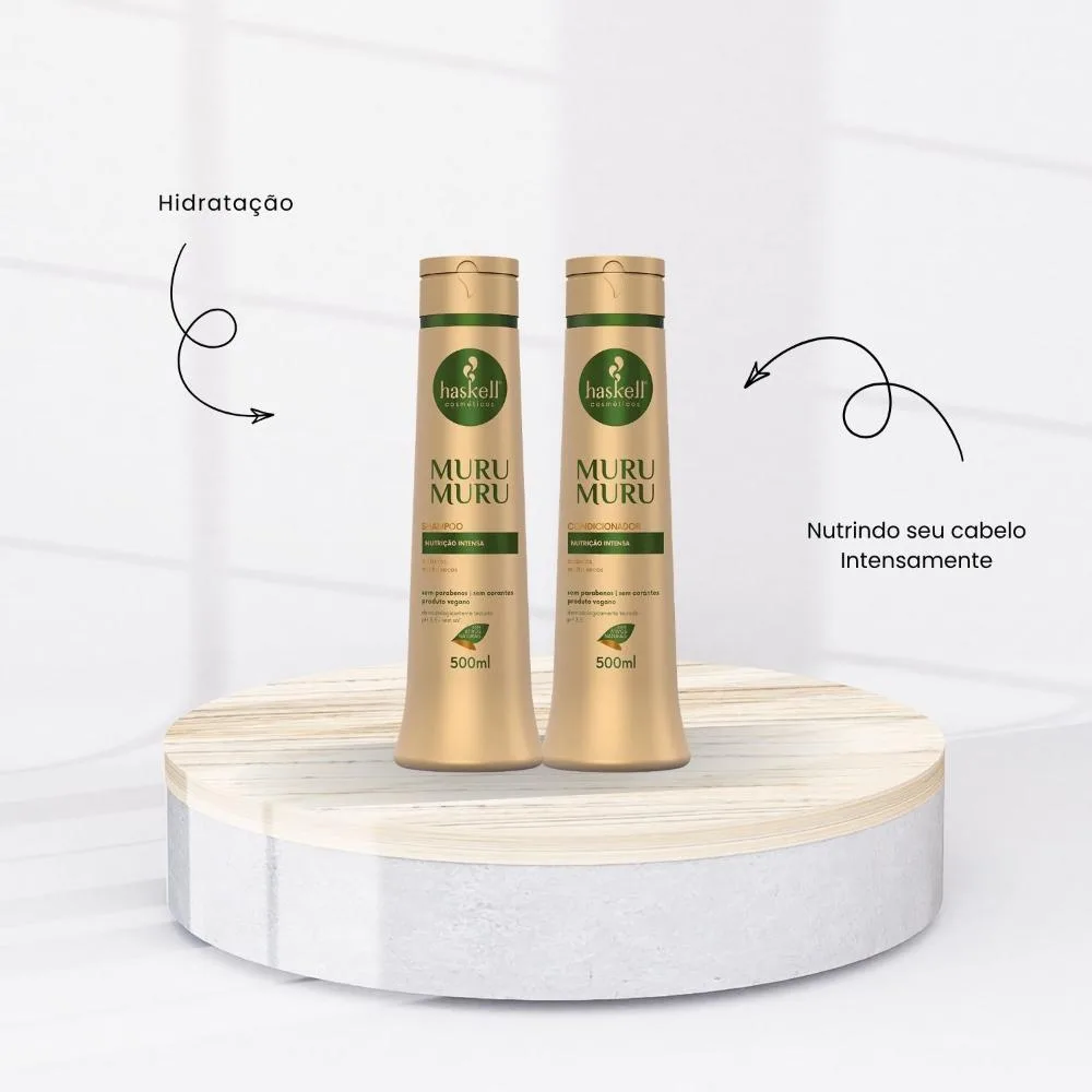 Haskell Muru Muru - Kit Shampoo e Condicionador - 500ml