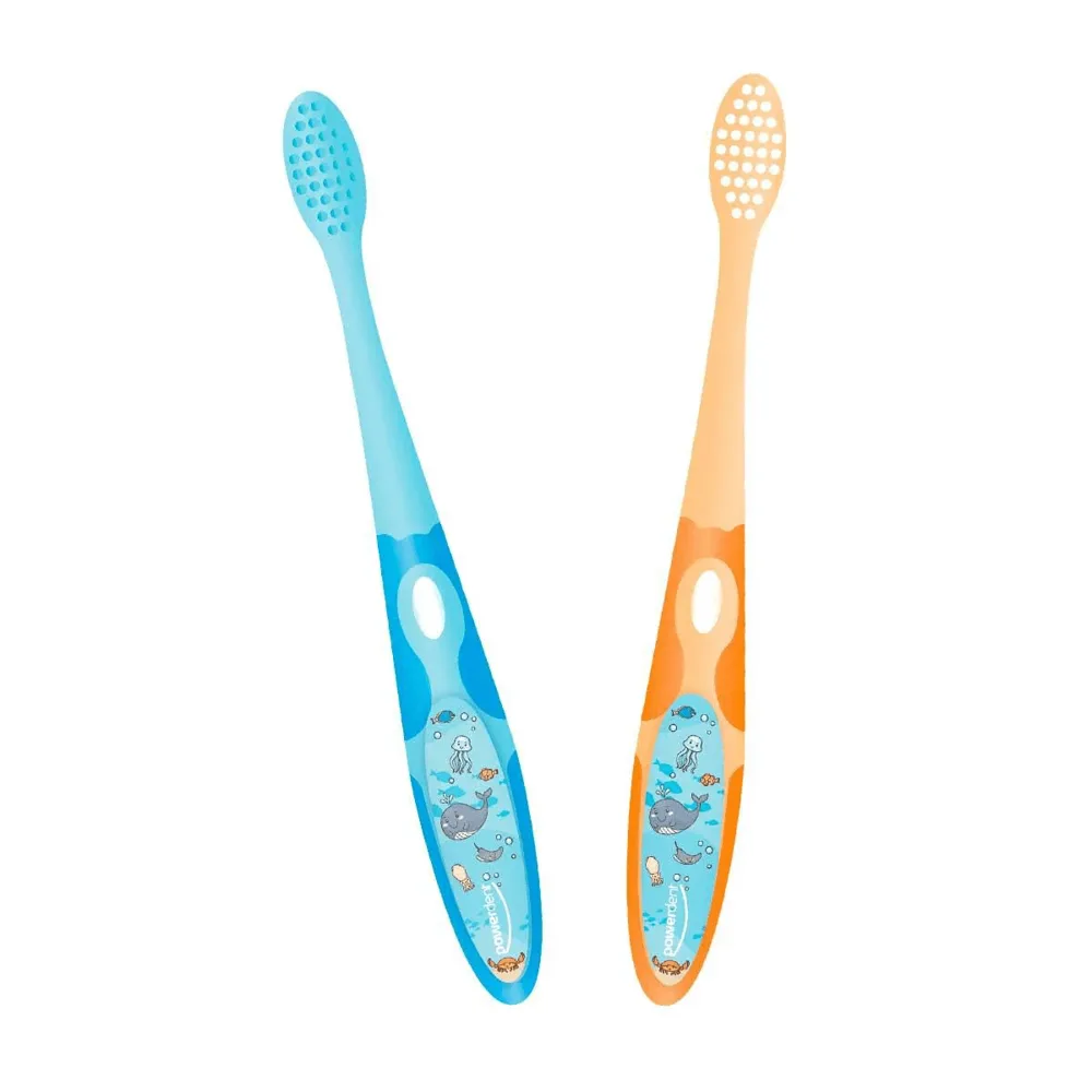 Escova Dental Infantil Powerdent Ocean Kids Cerdas Supermacias 2 Unidades