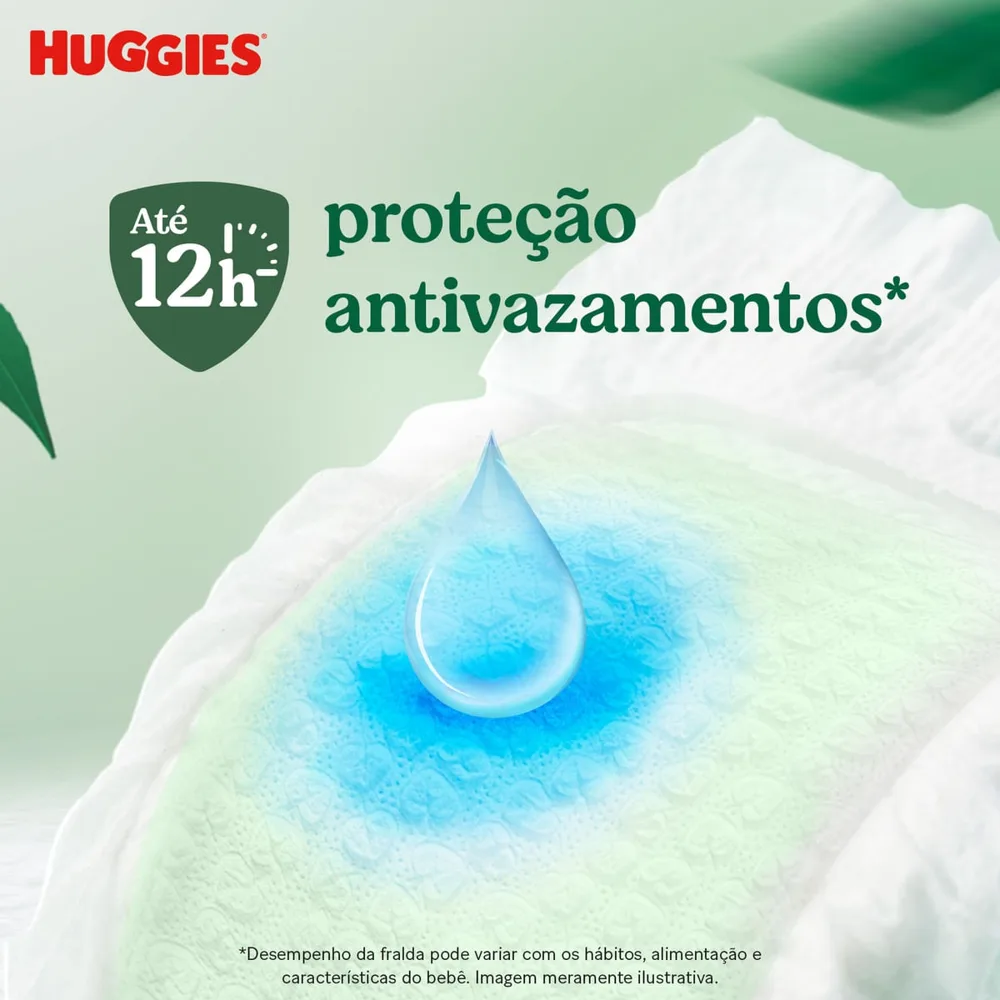 Huggies Fralda Descartável Premium Natural Care M - 78 Un