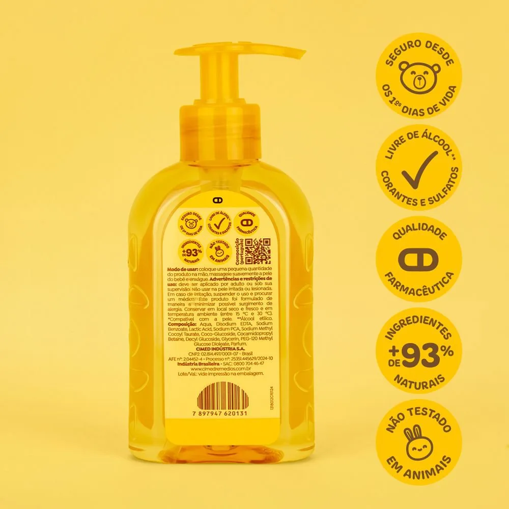 Sabonete Líquido Infantil João e Maria Bebê Glicerina 200ml
