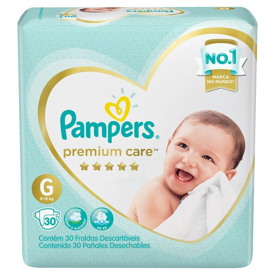 Fralda Pampers Premium Care G - 30 Unidades