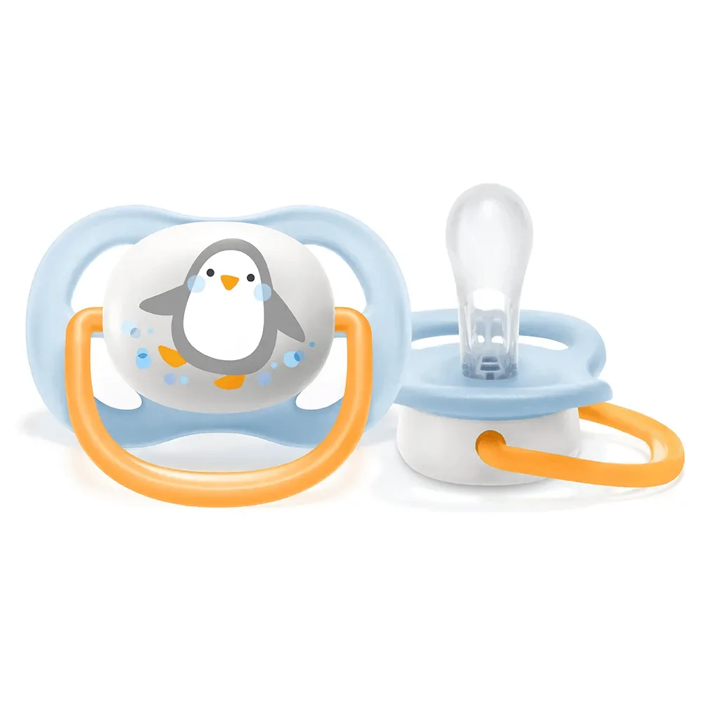 Chupeta Philips Avent Ultra Air de 0 a 6 meses Silicone Azul 1 Unidade